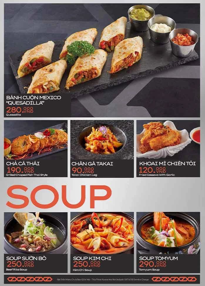 District K menu board